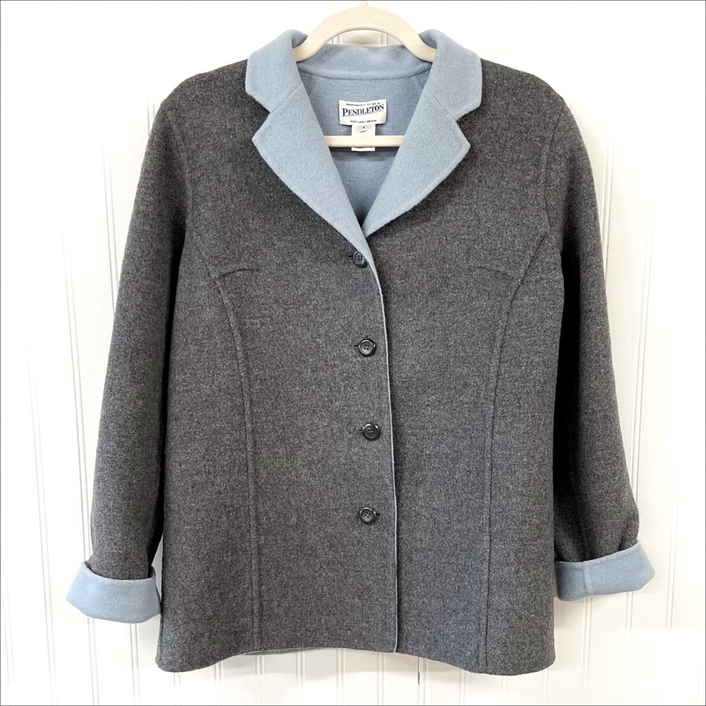 Vtg | Pendleton | Reversible Button Front Wool Ja… - image 1